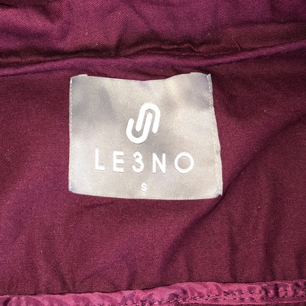 LE3NO maroon lightweight utility jacket - Picture 5 of 6